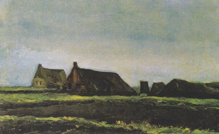 Vincent Van Gogh Farmhouses oil painting image